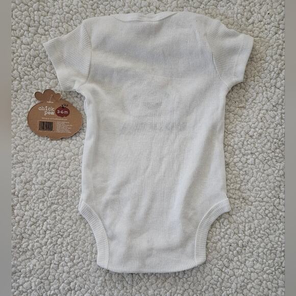 Chick pea kids baby "my first Halloween"‎ white one piece with snaps size 3-6mo - Picture 4 of 6